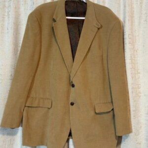Lauren Ralph Lauren Men's‎ 45R?(see) Tan Corduroy Leather Buttons Sports Coat